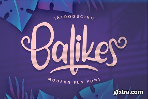 Balikes Modern Fun Font