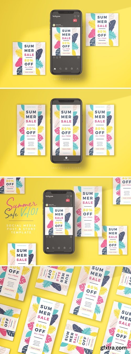 Summer Sale Vol.01 Social Media Template