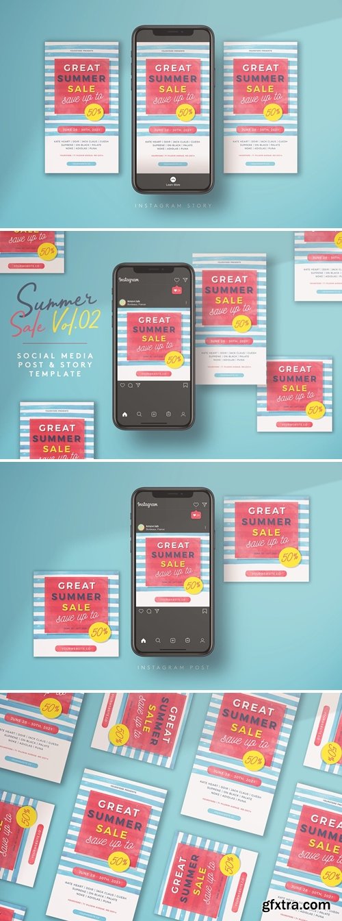 Summer Sale Vol.02 Social Media Template