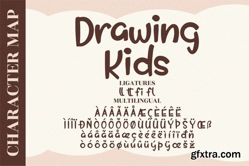 Drawing Kids Quirky Font