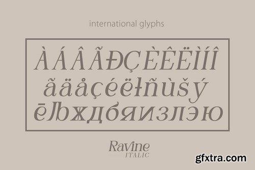 RAVINE ITALIC - Modern Serif