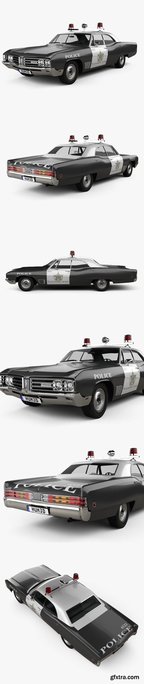 Buick Wildcat Police 1968 3D Model