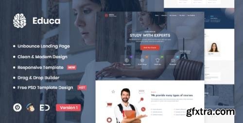ThemeForest - Educa v1.0 - Distance Education & eLearning Unbounce Landing Page Template - 29412015
