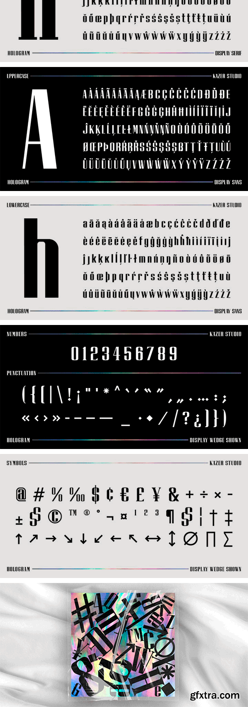 Hologram Font Family