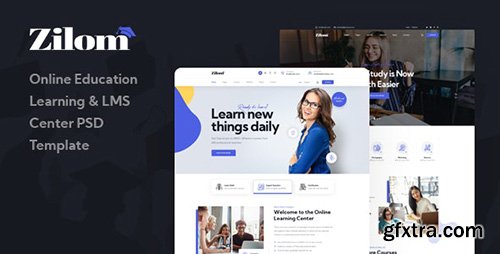 Zilom - Online Education Learning PSD Template 