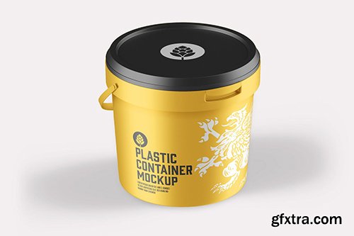 Plastic Bucket Mockup 