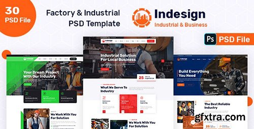 Factory & Industrial PSD Template 31818610