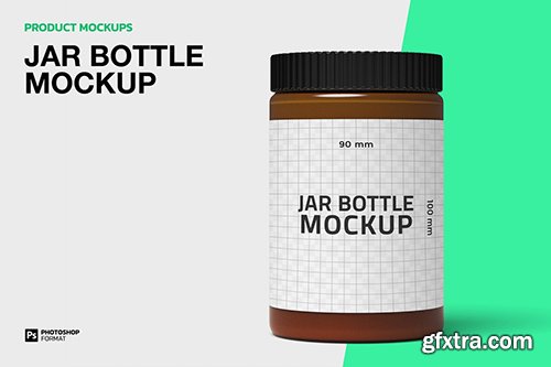 Jar Bottle - Mockup SR7R4TF