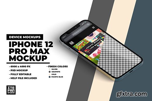 iPhone 12 Pro Max Mockup QLWM6GD