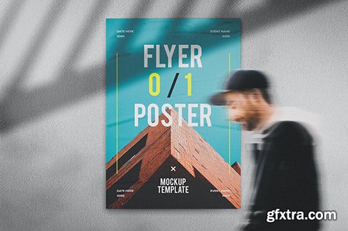 Wall Poster Mockup Template