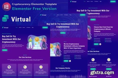 ThemeForest - Virtual v1.0.0 - Cryptocurency Blockchain & Bitcoin Elementor Template Kit - 32914380