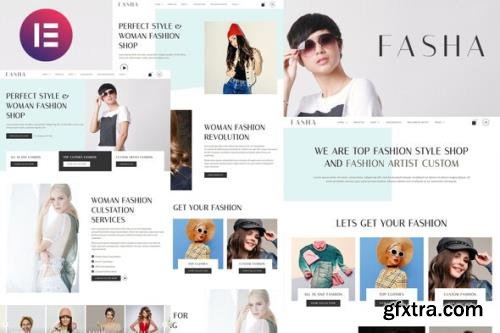 ThemeForest - Fasha v1.0.0 - Woman Fashion & Shop eCommerce Elementor Template Kit - 32950583