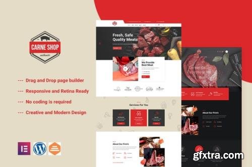 ThemeForest - Carne v1.0.0 - Meat Shop Elementor Template Kit - 32891768