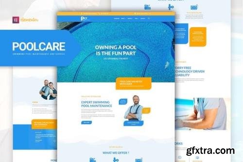 ThemeForest - Poolcare v1.0.0 - Swimming Pool Service & Maintenance Elementor Template Kit - 32950646