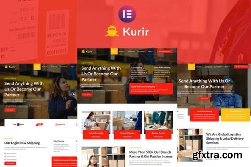 ThemeForest - Kurir v1.0.0 - Logistics Cargo Shipping Elementor Template Kit - 32903694