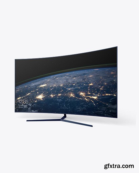 Curved Tv Mockup 85204