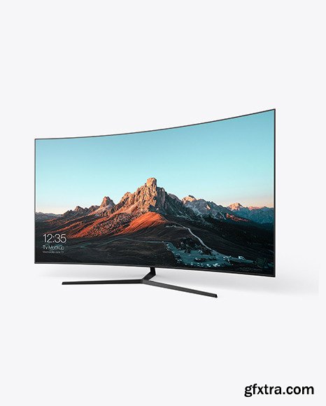 Curved Tv Mockup 85204