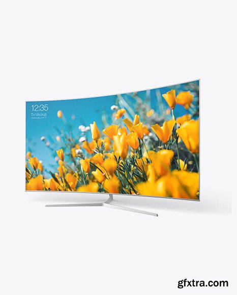 Curved Tv Mockup 85204