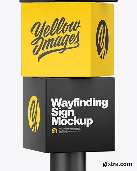 Wayfinding Sign Mockup 83426