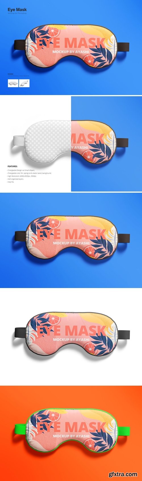 Blindfold Eye Mask Mockup