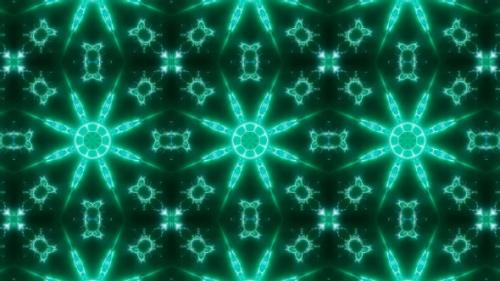 Videohive - Shining Green Laser Beam Light Kaleidoscope Loop 4K 12 - 32946887 - 32946887