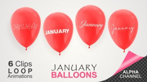 Videohive - January Month Celebration Wishes - 32950127 - 32950127