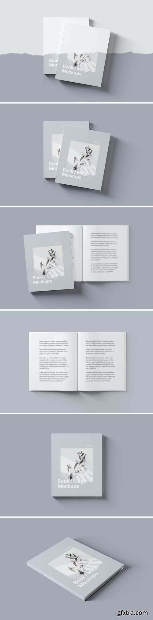 Book / Magazine Cover and Spread Mockups