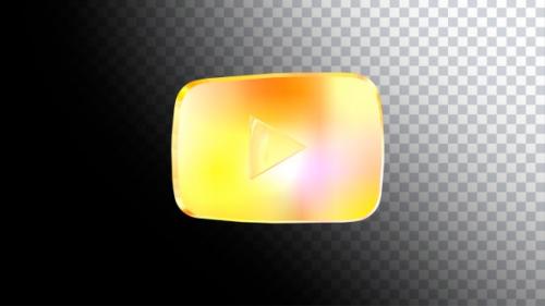 Videohive - Youtube Golden Play Button - 32971771 - 32971771