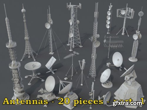 Artstation - Antennas part 1 - 20 pieces by Armen Manukyan