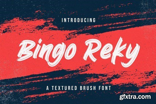 Bingo Reky - Textured Brush Font