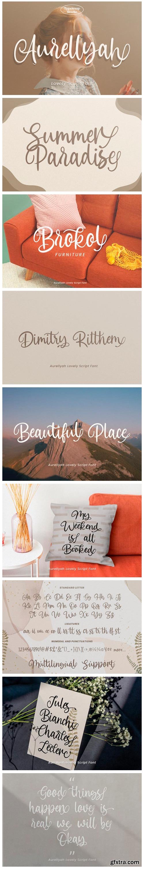 Aurellyah Script Font