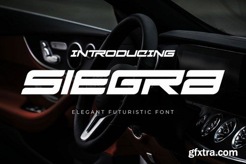 Siegra - Sporty Tech Font