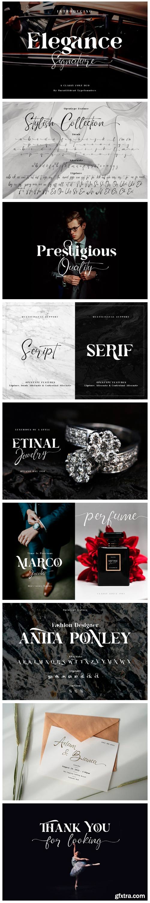 Elegance Signature Font