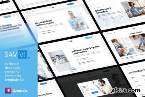 ThemeForest - Savvi v1.0.0 - Software Developer Company Elementor Template Kit - 33014493