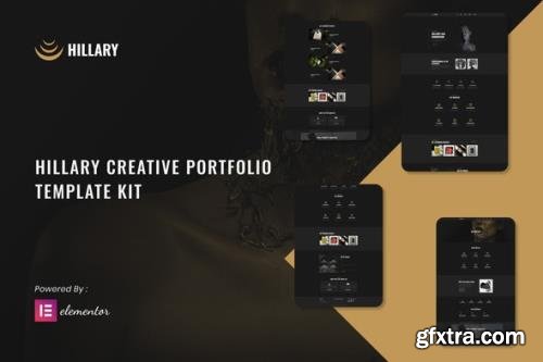 ThemeForest - Hillary v1.0.0 - Creative Portfolio Elementor Template Kit - 33012696