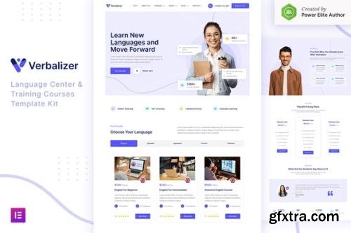 ThemeForest - Verbalizer v1.0.0 - Language Courses & Learning Center Elementor Template Kit - 33012087