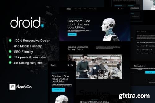 ThemeForest - Droid v1.0.0 - Robotics Technology Services Elementor Template Kit - 33016955