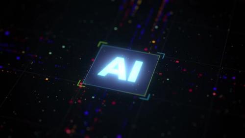 Videohive - AI Artificial intelligence Core concept - 32985483 - 32985483