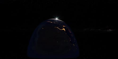 Videohive - VR 360 Earth and Sun From Space - 32988254 - 32988254