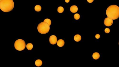 Videohive - 3D animation of falling oranges on a black background - 32992039 - 32992039