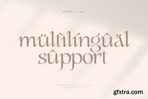 gemonica - experimental serif font