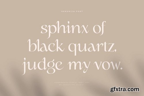 gemonica - experimental serif font