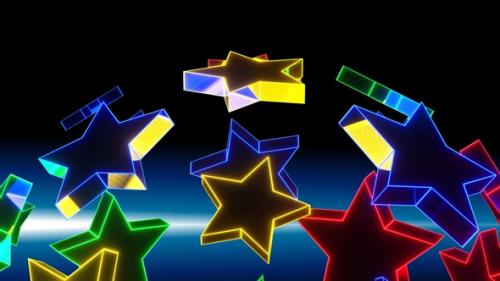 Videohive - Rotation Of The Stars Is Multicolored 4K ProRes - 33008331 - 33008331