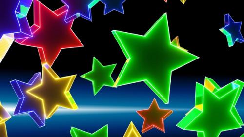 Videohive - Star Rotation Is Multicolored HD ProRes - 33008335 - 33008335