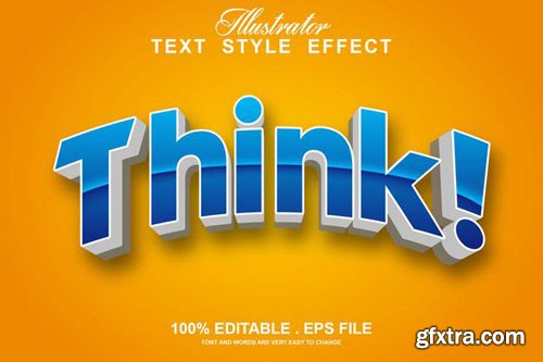 Think text effect editable