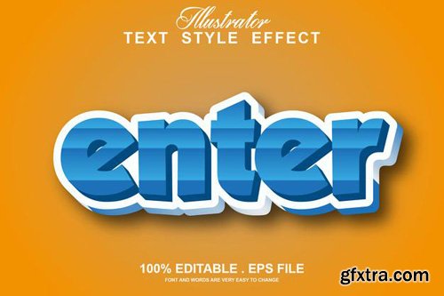 Enter text effect editable