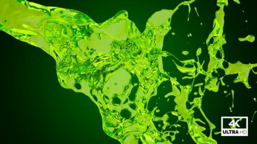 Videohive - Splash Of Green Water V2 - 33011634 - 33011634