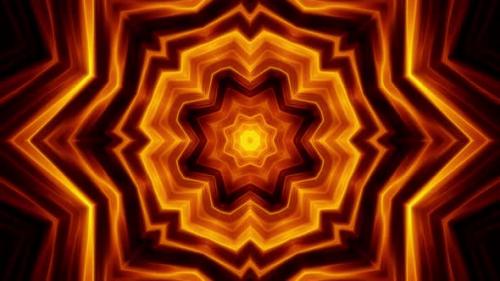 Videohive - Flowing Fire Kaleidoscope Loop 4K 03 - 33012734 - 33012734