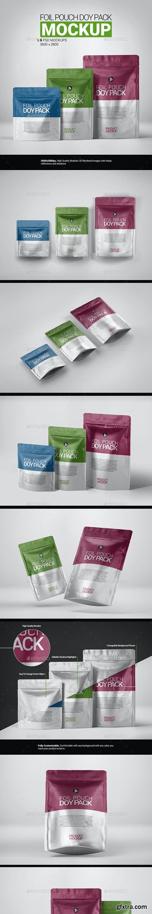 GraphicRiver - Foil Pouch Doypack Mockup 32592658