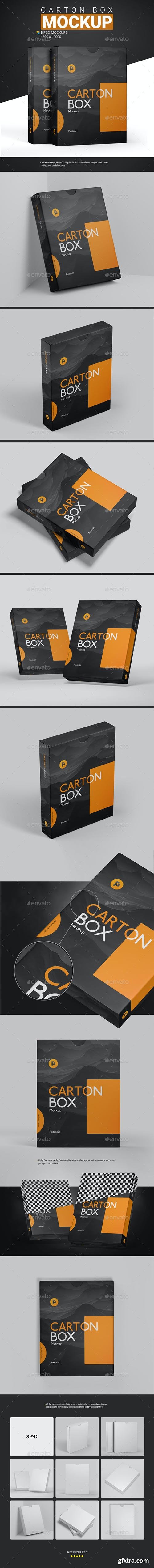 GraphicRiver - Carton Box Mockup 31176771